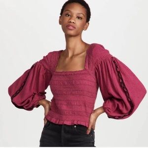 NWT Free People Maggie Style Top